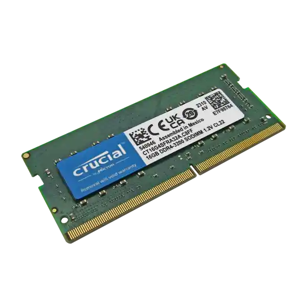 Memoria Ddr4 16gb 3200 Crucial Para Portatil