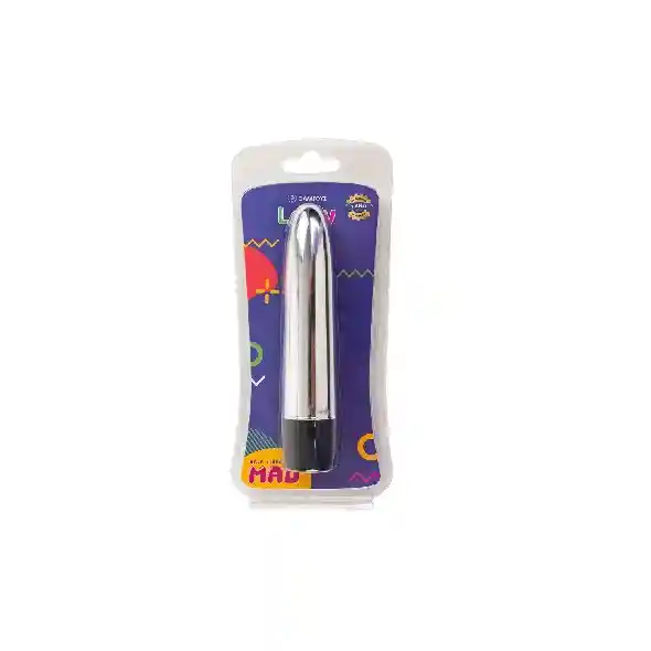 Mini Vibrador Mad Plateado