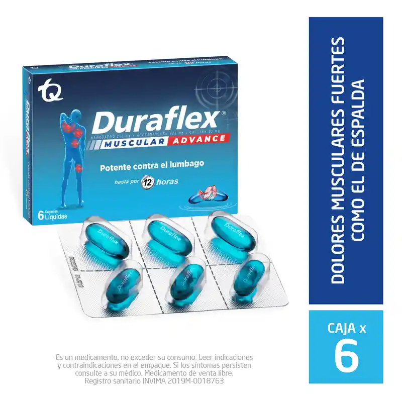 Duraflex Muscular Advance 6 Capsulas Líquidas