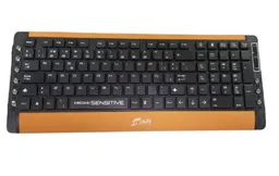 Teclado Multimedia Jyr Tmjr-002 | Low Porfile | Multicolor | Naranja