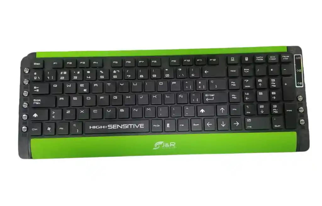 Teclado Multimedia Jyr Tmjr-002 | Low Porfile | Multicolor | Verde