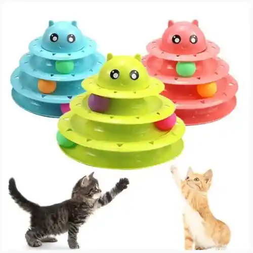 Juguete Interactivo Para Gato Piramide Juguete