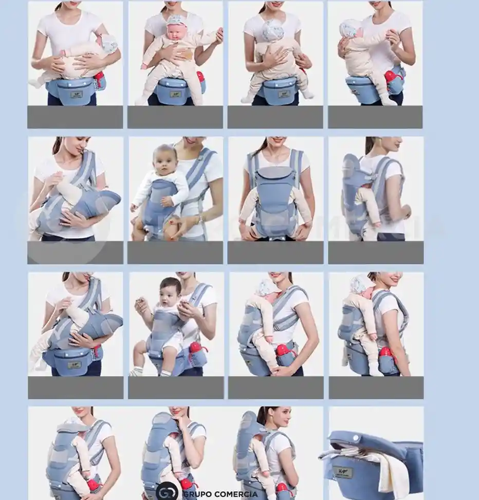 Cargador Multifuncional Para Bebe Ergonómico Con Porta Ropa
