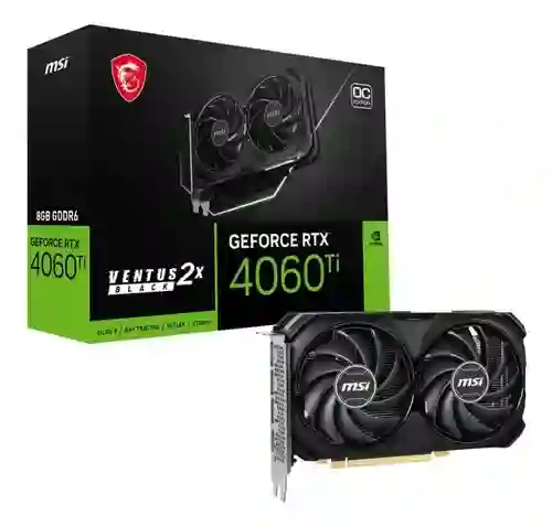 Tarjeta De Video Msi Rtx 4060 Ti 8gb Ventus 2x Black Oc