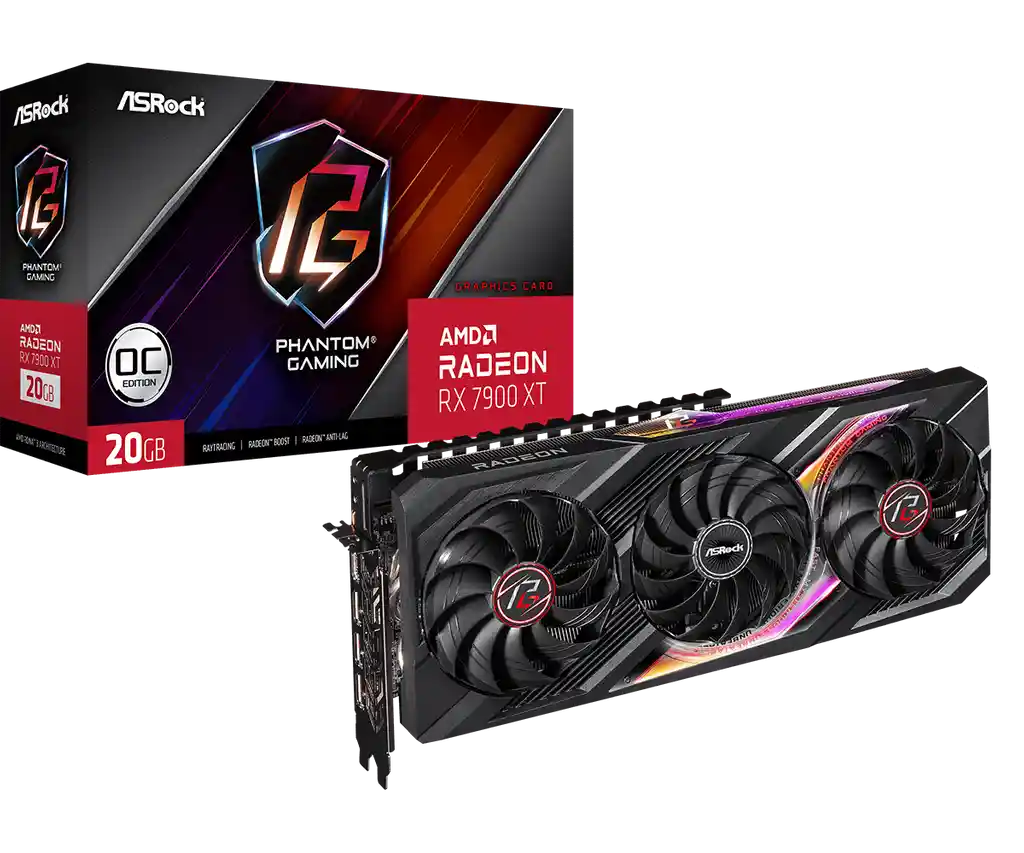 Tarjeta De Video Asrock Rx 7900xt 20gb Ddr6 Phantom Gaming Oc