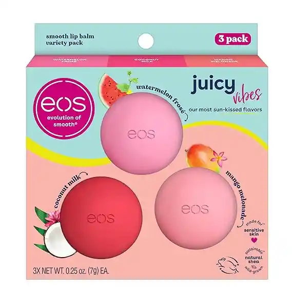 Labial Eos Hidrante Paquete X 3 Bola