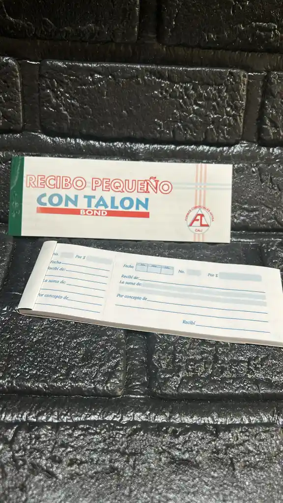 Recibo Talon Pequeño X80 Hojas