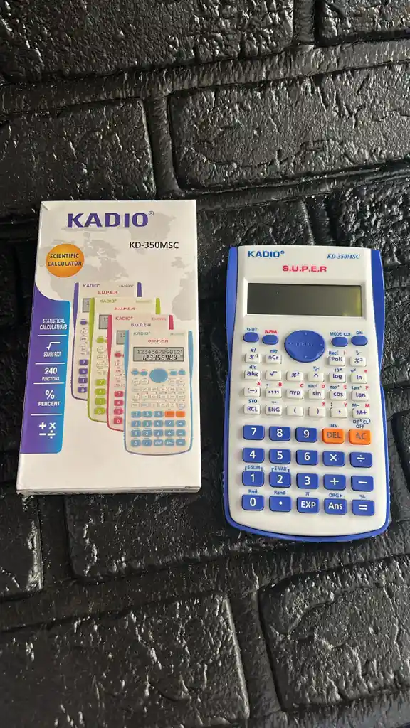 Calculadora Cientifica Kadio Azul Oscuro