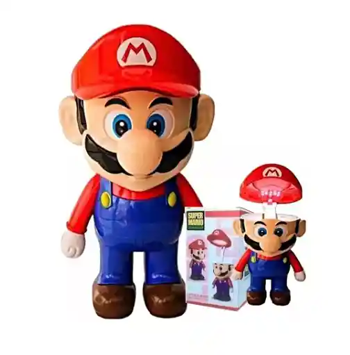 Lampara De Mario Bros Y Luigi Recargable 31cm Recargable (unidad)