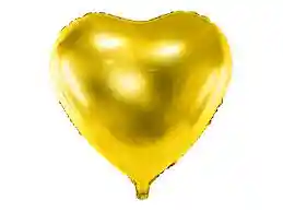 Globo De Corazon Dorado