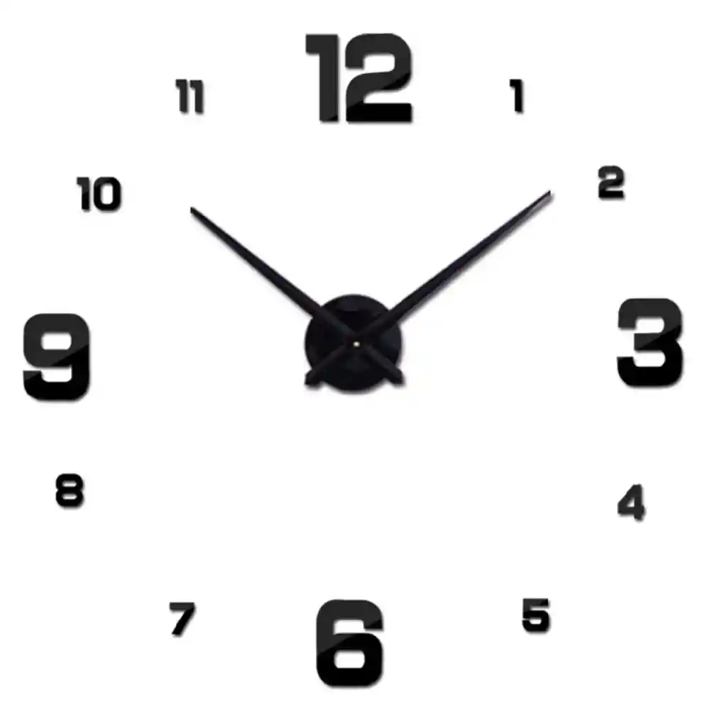 Reloj De Pared Diseño Elegante Para Decoración 40 X 40 3d