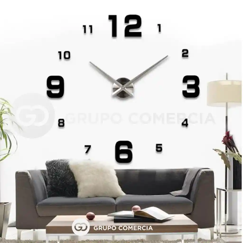 Reloj De Pared Diseño Elegante Para Decoración 40 X 40 3d