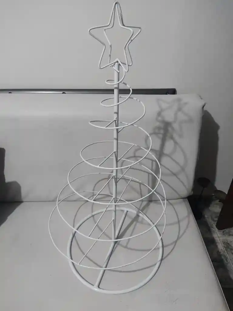 Arbol Navideño Pequeño En Espiral Estructura Metalica