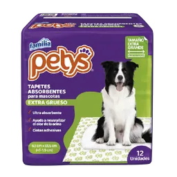 Tapetes Absorbentes Para Mascotas Extragrueso 12 Unid