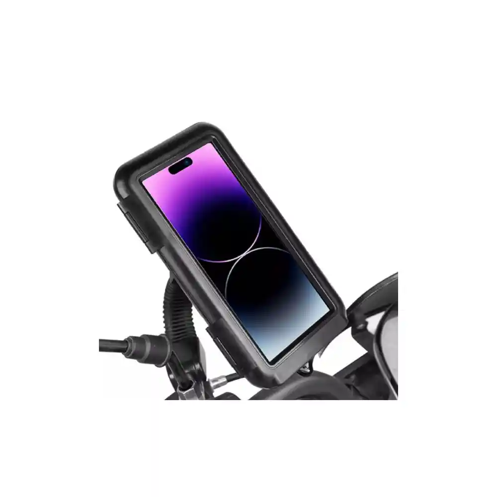 Holder Soporte De Celular Para Moto Impermeable De Espejo