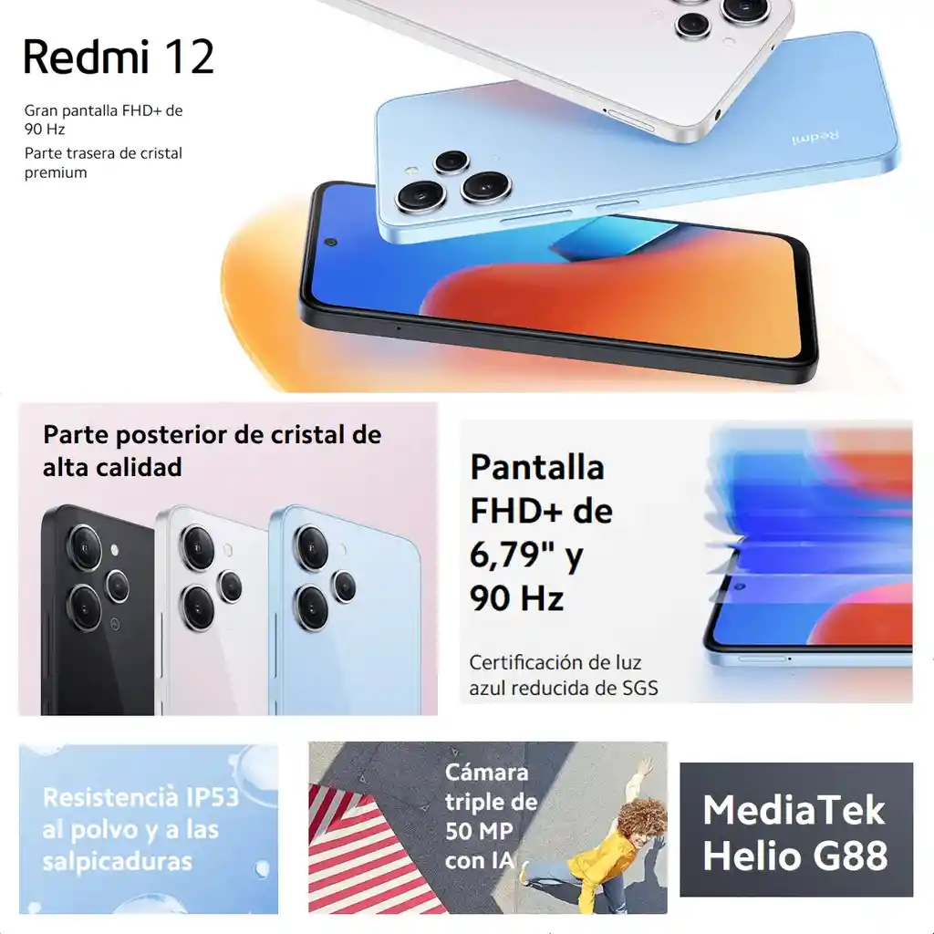Celular Xiaomi Redmi 12 Dual Sim 256gb/8gb Ram 6.79'' 50mpx