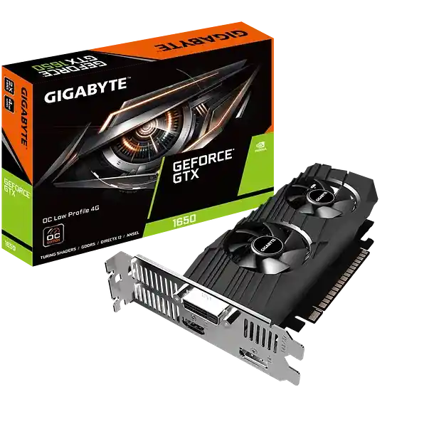 Tarjeta De Video Gigabyte Gtx 1650 4gb Ddr6 Oc 2fan Lp