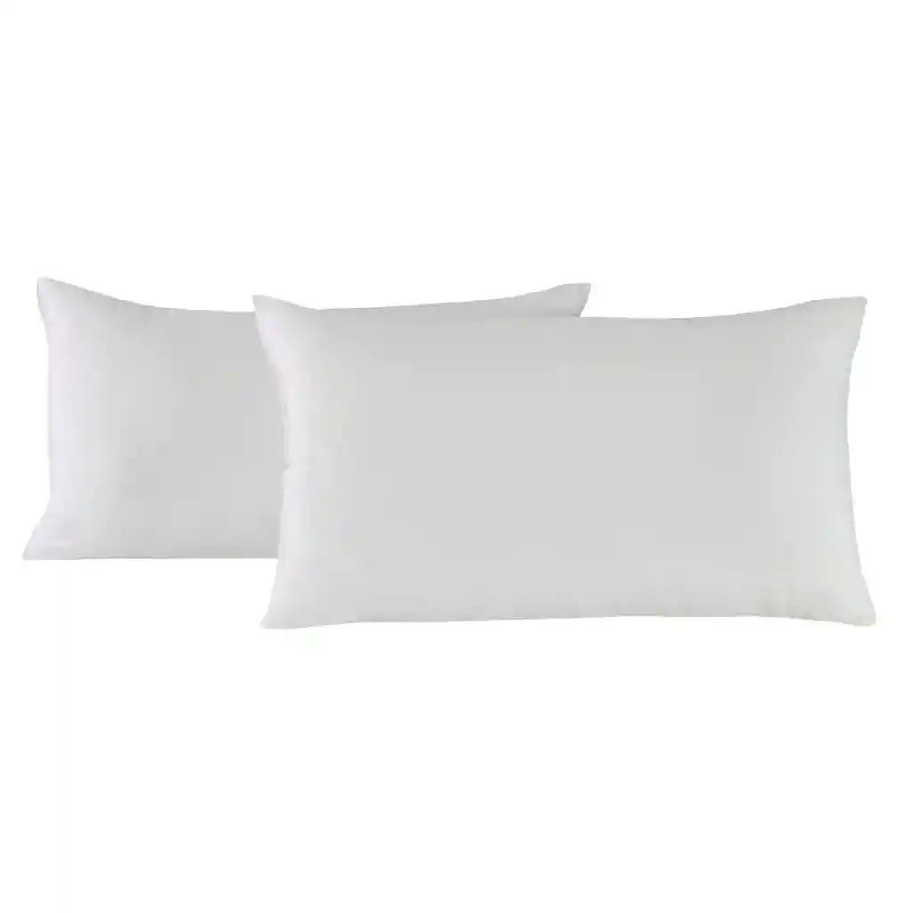 Set X 4 Almohadas Siliconadas 90x50cm Hogareto Blanco
