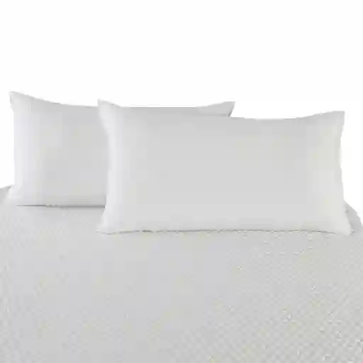 Set X 4 Almohadas Siliconadas 90x50cm Hogareto Blanco