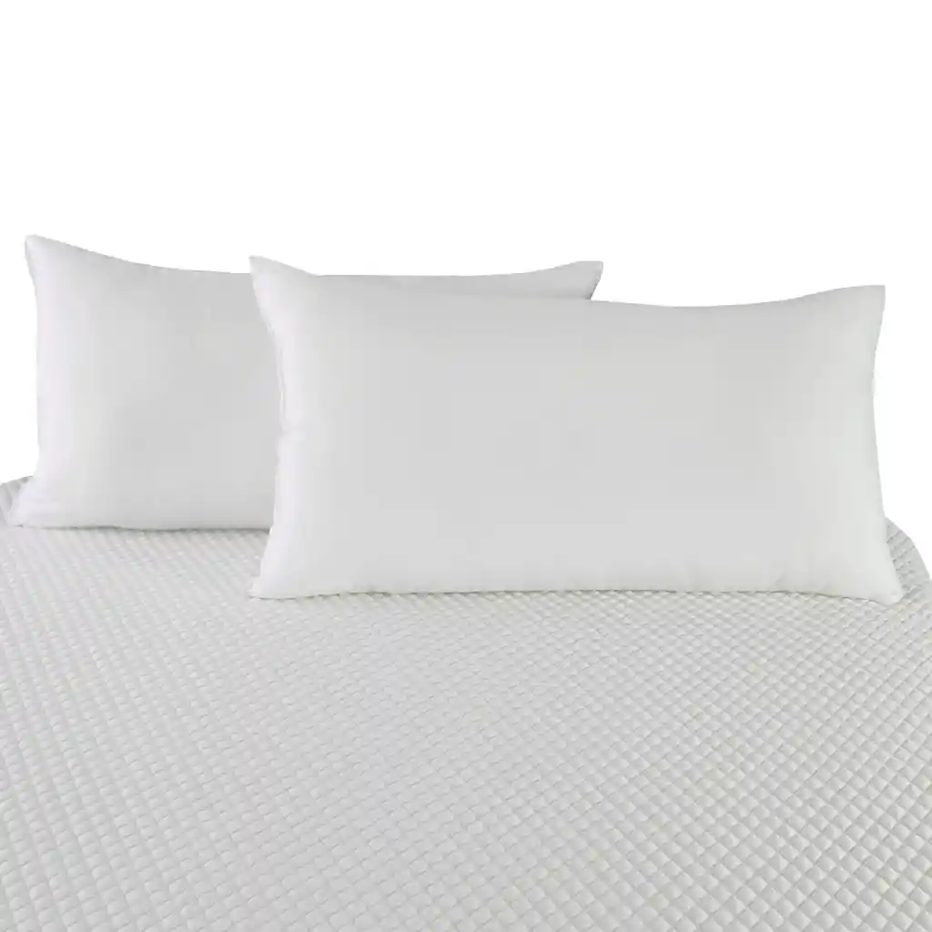 Set X 4 Almohadas Siliconadas 90x50cm Hogareto Blanco