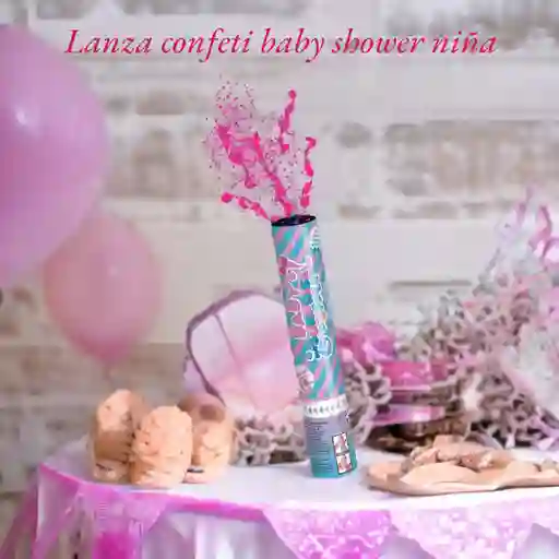 Lanzador Confeti Revelación De Genero Sexo Rosa