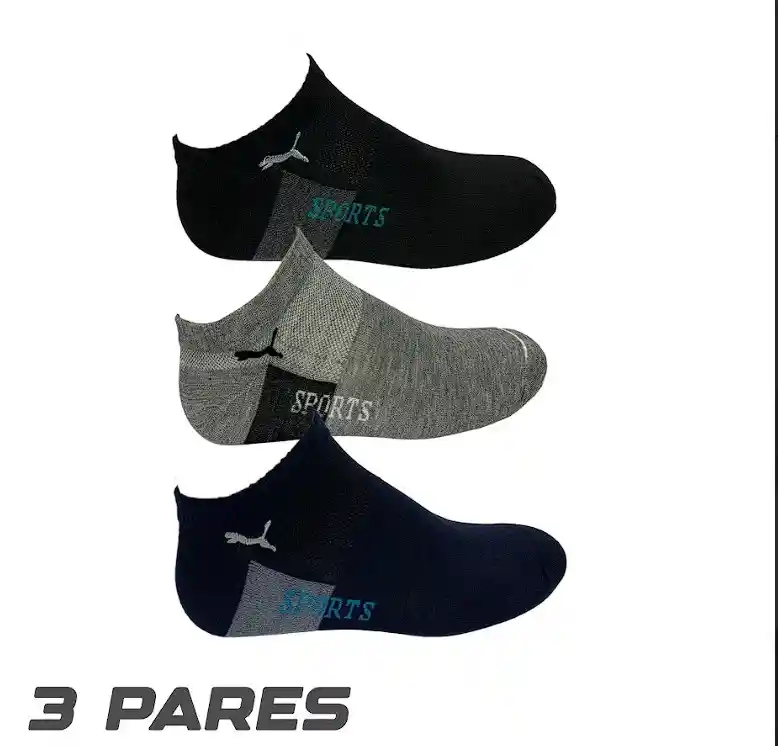 3 Pares De Medias Calcetines Tobilleras Para Hombre Puma