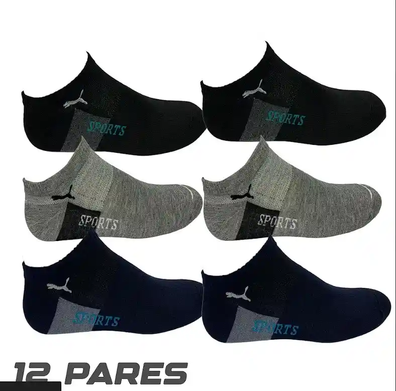 12 Pares De Medias Calcetines Para Hombre Tobillera Puma