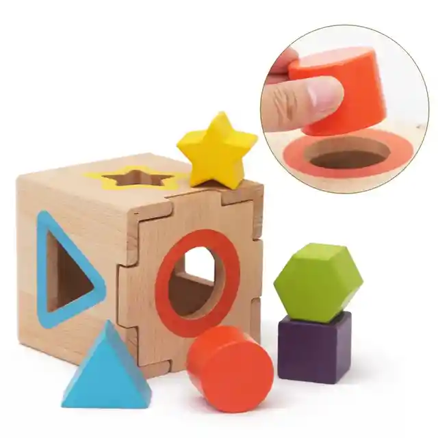 Juguetes 3d De Madera Montessori, Anillos Apilables De Arcoíris Para Encajar, Juguetes De Desarrollo Temprano, Caja De Tres Piezas