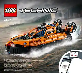 Lego Technic Aerodeslizador De 42120 Kit De 457 Piezas