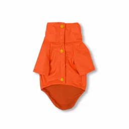 Cortavientos Xl Cuello Alto Naranja