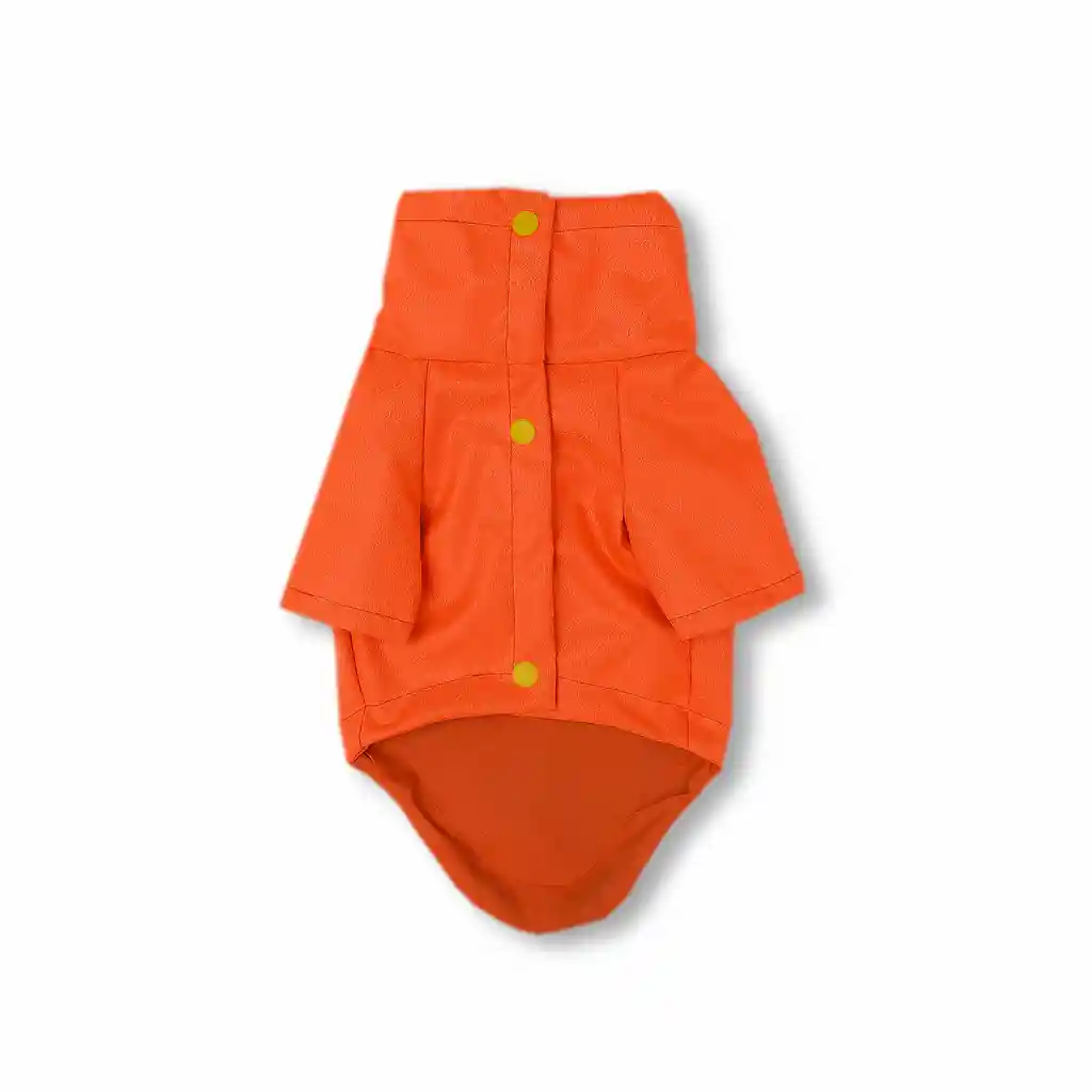 Cortavientos Xl Cuello Alto Naranja