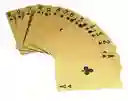 Cartas Barajas De Poker Doradas Lujo Ultra Fino Magia X 54u