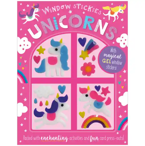 Libro De Actividades Stickers De Unicornios Para Niñas