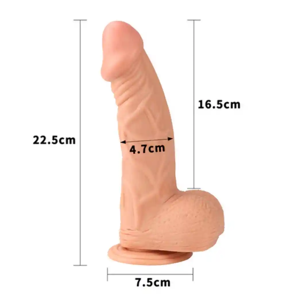 Dildo Realista Extra Grande 24 Cm Lovetoy Real Extreme