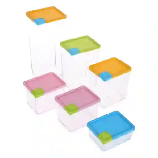 Organizador Nevera Cocina Set 6 Contenedores Libres Pba