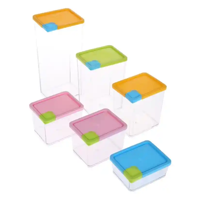 Organizador Nevera Cocina Set 6 Contenedores Libres Pba