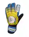 Guantes Portero Para Niño Talla: 4 Fútbol Arquero Con Antifracturante - Amarillo/azul