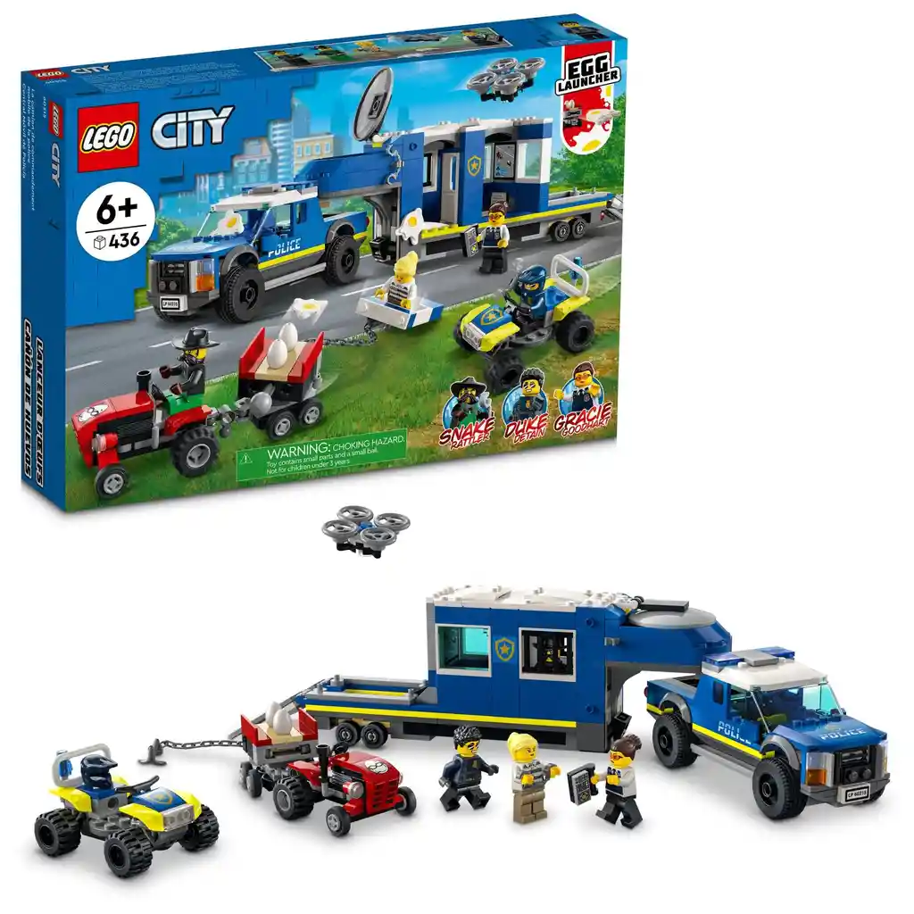 Lego City Central Móvil De Policía 60315 Piezas 436