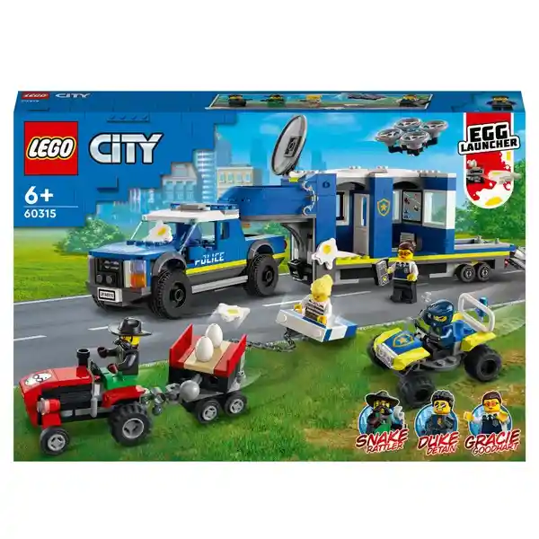 Lego City Central Móvil De Policía 60315 Piezas 436