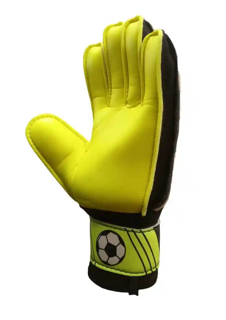 Guantes Portero Para Niño Talla: 5 Fútbol Arquero Con Antifracturante - Blanco/verdelimón