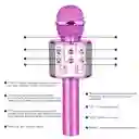 Micrófono Karaoke Parlante Bluetooth Recargable Ws-858 Fucsia