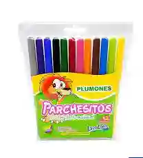 Plumones Parchesito X12