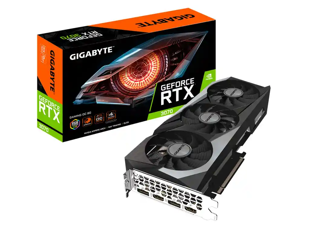 Tarjeta De Video Gigabyte Rtx 3070 8gb Ddr6 Gaming Oc