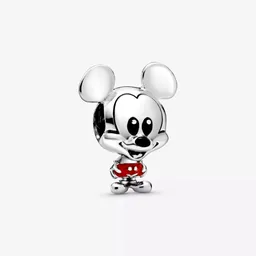 Charm Dije Disney Mickey Fabricado En Plata 925