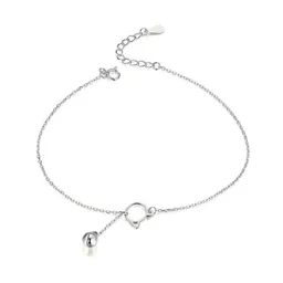 Tobillera Cadena Gato Para Mujer Pie Fabricada En Plata 925