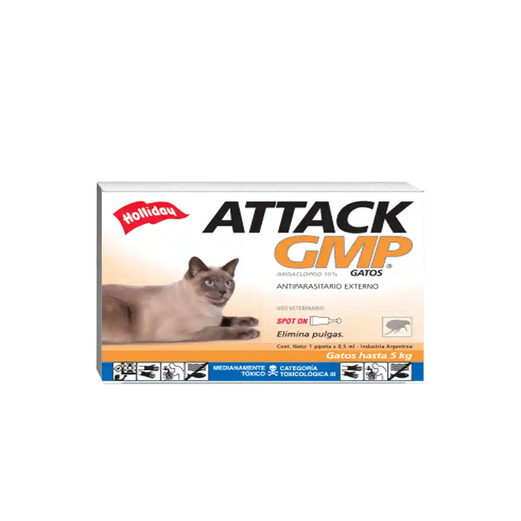 Attack Antipulgas Para Gato Hasta 5 Kg