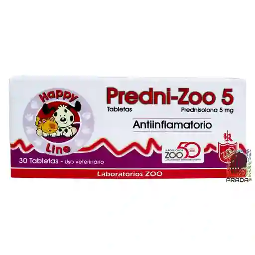 Predni-zoo 5 Mg 30 Tabletas