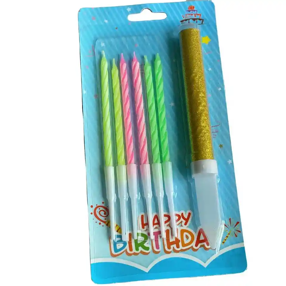 Velas De Feliz Cumpleaño Volcanicas X 7