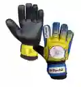 Guantes Portero Para Niño Talla: 7 Fútbol Arquero Con Antifracturante - Amarillo/azul