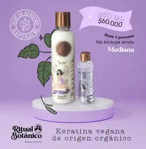 Keratina 250 Ml 2 Personas Ritual Botanico